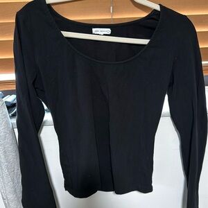 COPY - Good American cropped stretchy top. Sz 3. New, never worn. Long sleeve.